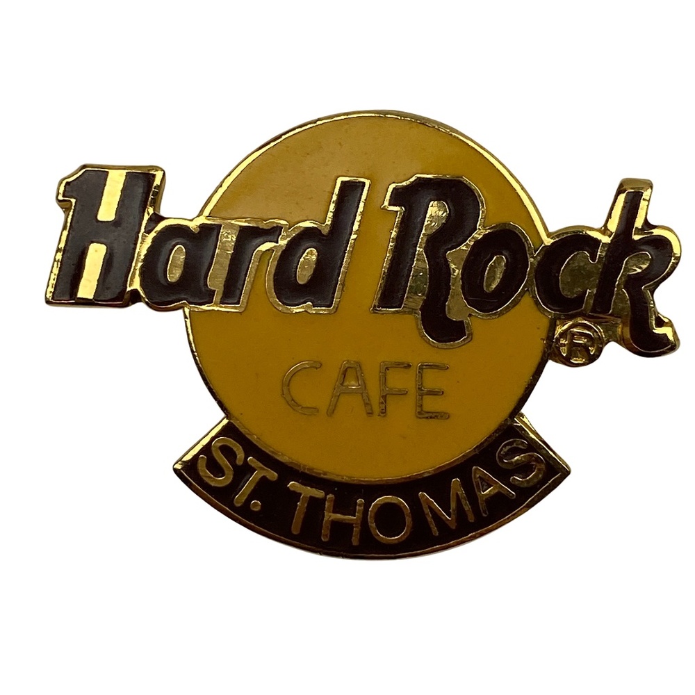 Hard Rock Cafe St. Thomas Lapel, Hat Pin Round